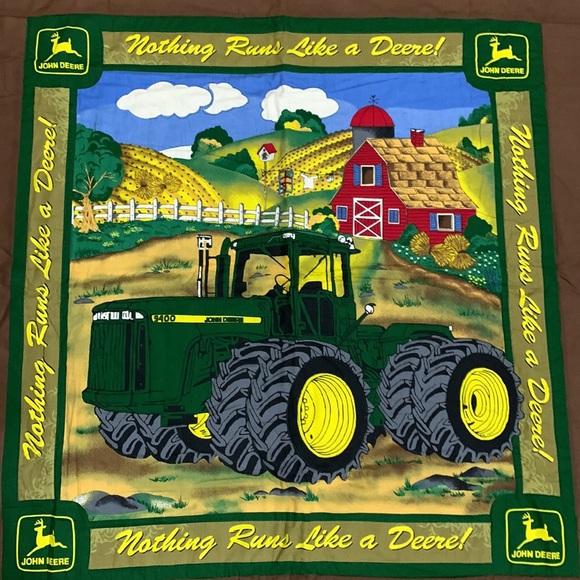 John Deere hand crafted quilt, wall hanging - Picture 2 of 8